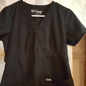 Black Grey's Anatomy scrub top